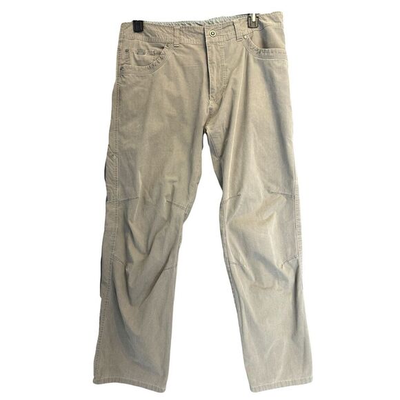 Kuhl Revolvr Pants Vintage Patina Dye Outdoor Hiking Mens 36x30 Olive Green - Picture 1 of 13